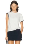 Acne Studios Epping T-shirt In White & Grey
