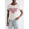 Acne Studios Eram College Logo Ringer Graphic T-shirt In White