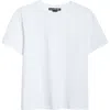 Acne Studios Eram U Face Patch T-shirt In Optic White