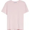 Acne Studios Eram U Face Patch T-shirt In Pink