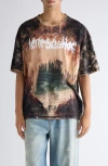 Acne Studios Graphic T-shirt In Brown