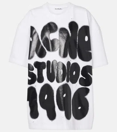 Acne Studios T-shirt Logo - Relaxed Unisex Fit In White