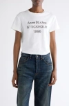 Acne Studios Exford 1996 Mélange Cotton T-shirt In White