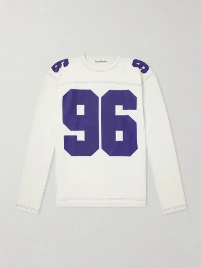 Acne Studios Exfold Printed Cotton-jersey T-shirt In Multi