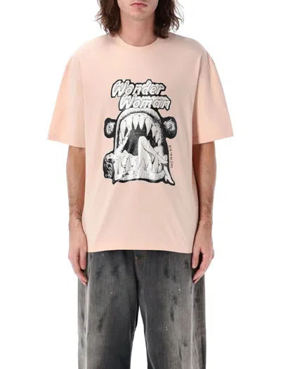 Acne Studios Relaxed Fit Graphic Print T-shirt In White