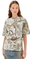 Acne Studios Exford U Camo Vintage Tee Concrete Grey Camo In Concrete Grey Camo