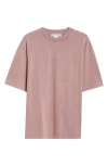 Acne Studios Extorr Logo Back T-shirt In Plum Purple