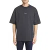 Acne Studios Brand-embossed Relaxed-fit Cotton-jersey T-shirt In Black