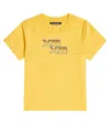 Acne Studios Face Cotton Jersey T-shirt In Yellow