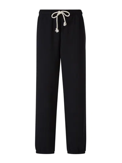 Acne Studios Logo Cotton Joggers In Black