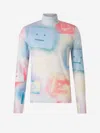 Acne Studios Multicolor Face Motif T-shirts In Multicolor
