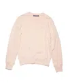 Acne Studios Face-patch Organic Cotton Sweatshirt In Nude