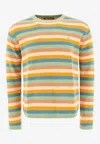 Acne Studios Face Patch Striped Sweater