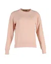 Acne Studios Face-patch Organic Cotton Sweatshirt In Pink