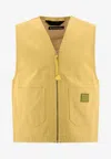 Acne Studios Men's Canvas Vest Jacket In Gold