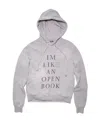Acne Studios Face-print Cotton Hoodie In Gray