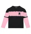 Acne Studios Bedrucktes Top Face Aus Baumwoll-jersey In Black