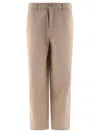 Acne Studios Face Patch Logo Pants In Gray