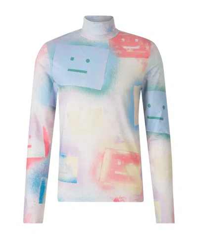 ACNE STUDIOS FACIAL PATTERN T-SHIRT