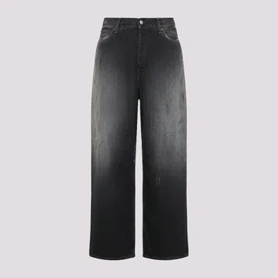 Acne Studios Faded Black Wide-leg Denim Pants With Five-pocket Styling