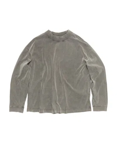 Acne Studios Faded Cotton  Jumper In Gray