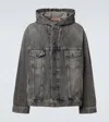 褪色效果牛仔夹克