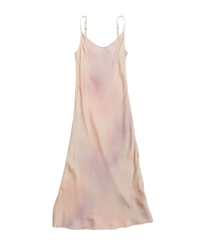 Acne Studios Faded-effect Midi Dress In Nude