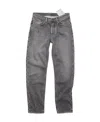 Acne Studios Distressed Five-pocket Faded Shorts With Belt Loops In Gray