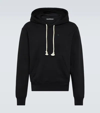 Acne Studios Fairah Hood X M Face Regular Fit Hoodie In Black