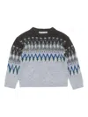Acne Studios Nordic Mohair Crewneck Sweater In Grey In Gray