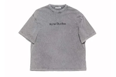 Pre-owned Acne Studios Fasded Logo T-shirt Faded Grey