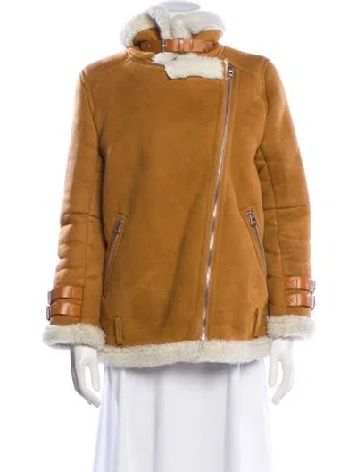 Pre-owned Acne Studios Faux Fur Jacket In Brown