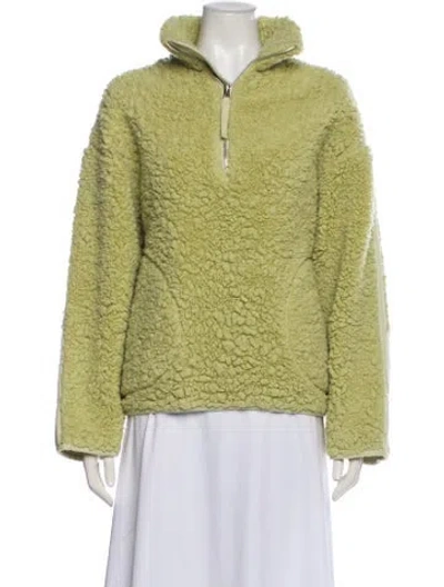 Pre-owned Acne Studios Faux Fur Jacket In Green