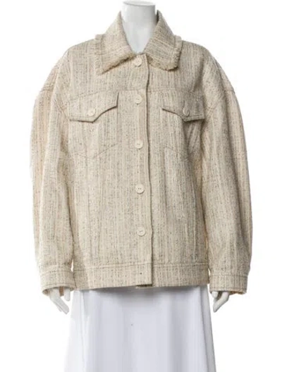 Pre-owned Acne Studios Faux Fur Jacket In Neutral