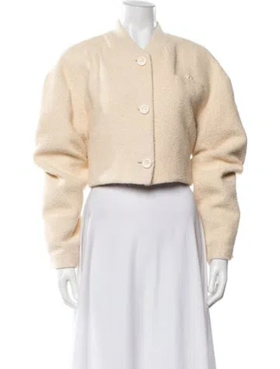 Pre-owned Acne Studios Faux Fur Jacket In Neutrals