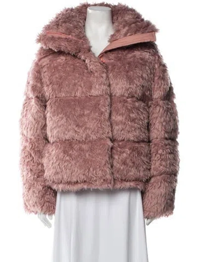 Pre-owned Acne Studios Faux Fur Jacket W/ Tags In Pink