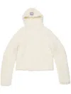 Acne Studios Alpaca Blend Hooded Sweatshirt Men In White