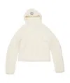 Acne Studios Alpaca Blend Hooded Sweatshirt Men In White