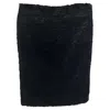 Acne Studios Faux Fur Midi Pencil Skirt In Black Viscose In Black