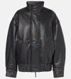 ACNE STUDIOS FAUX LEATHER BOMBER JACKET