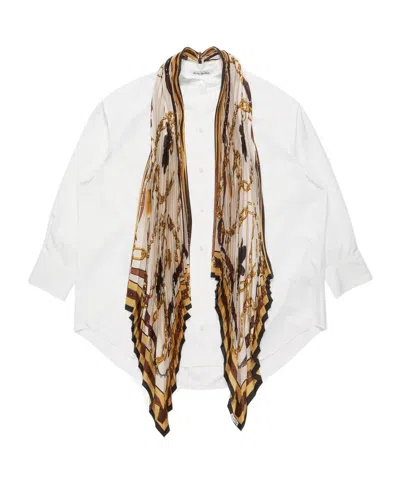 ACNE STUDIOS FAUX TWO-PIECE SHIRT DRESS