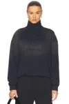 Acne Studios Fawn Faded Hoodie In Navy Blue