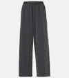 Acne Studios Felin Cotton Jersey Sweatpants In Blue