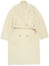 Acne Studios Felted Coat In Neutrals