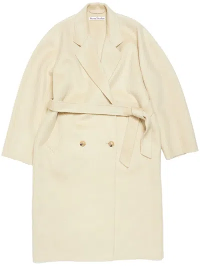 Acne Studios Felted Coat In Clay Beige