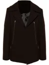 Acne Studios Felted Jacket In Brown