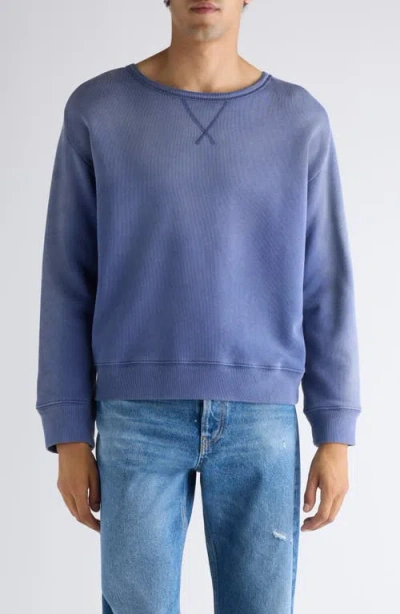 Acne Studios Fema U Sunkissed Cotton Sweatshirt In Blue