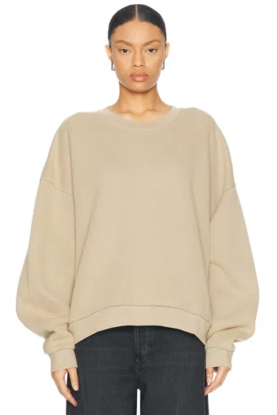 Acne Studios Taupe Faded Long Sleeve T-shirt In Dog Bright Grey