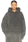 Acne Studios Fester Hoodie In Faded Black