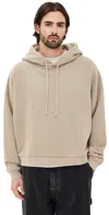 Acne Studios Gender Inclusive Relaxed Fit Hoodie In Concrete Grey